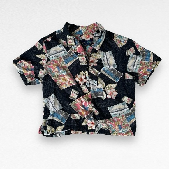 Island Traders Vintage Button Up Hawaiian Shirt Size L - Picture 3 of 7